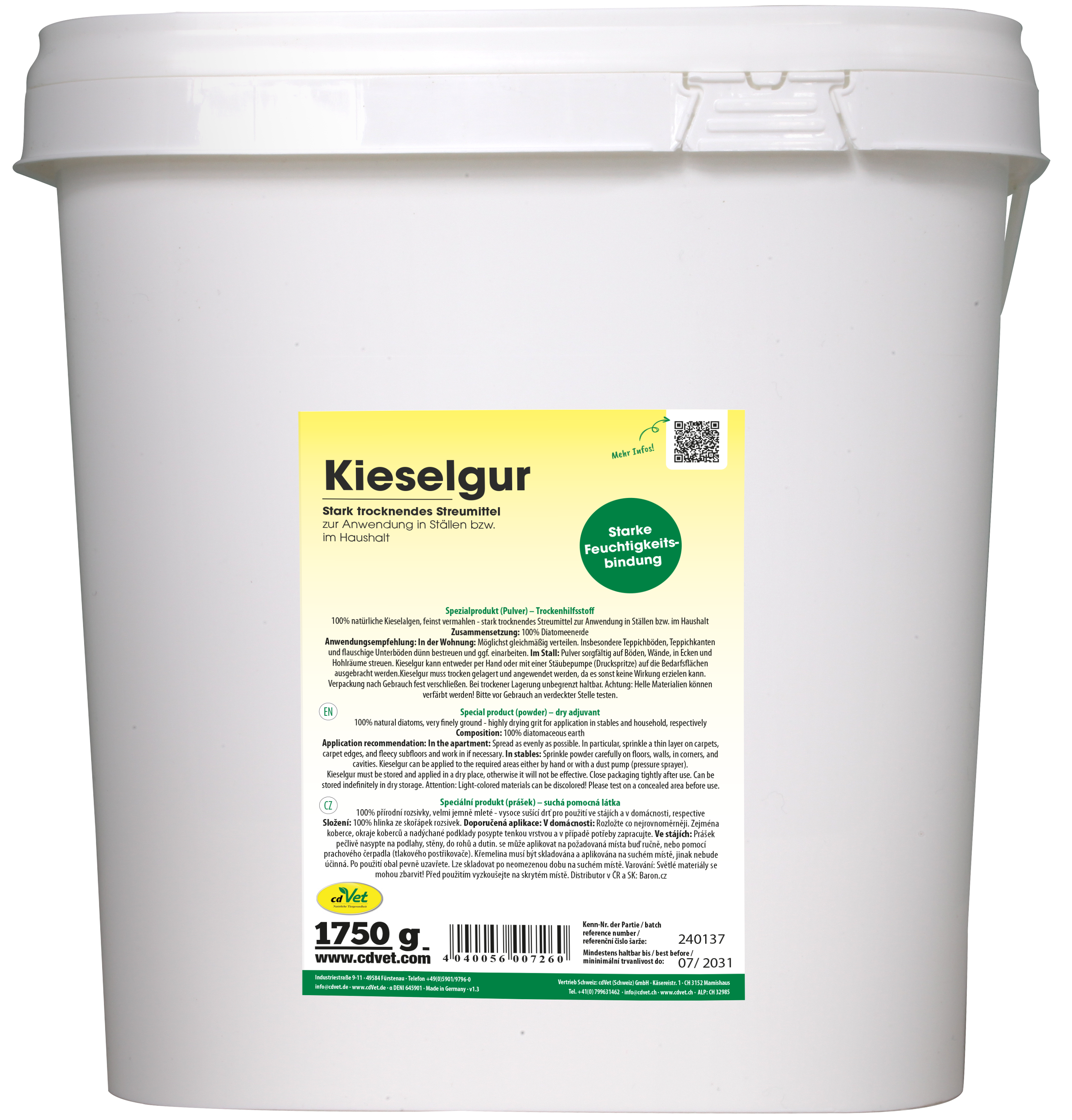 Kieselgur 1,75 kg