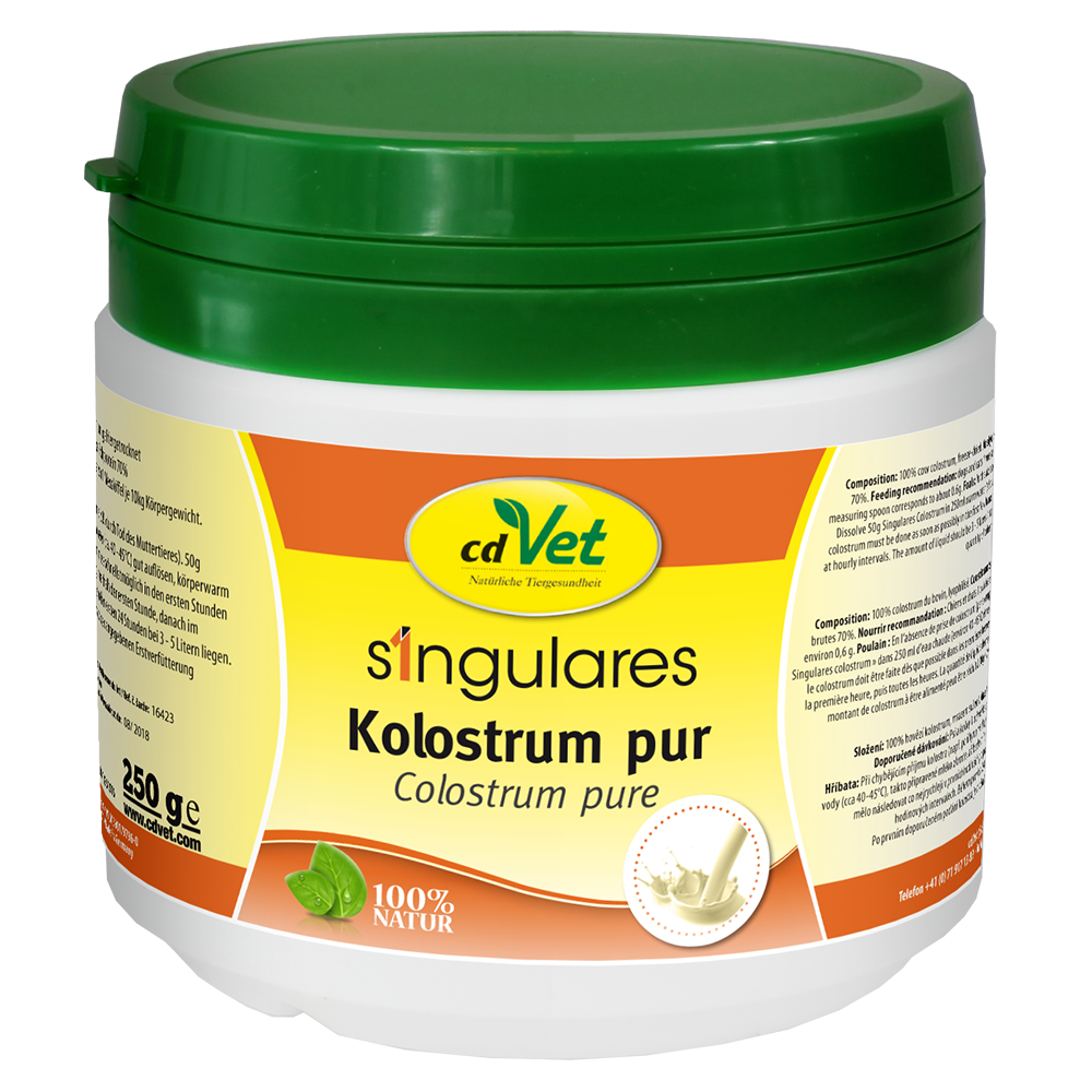 Kolostrum, Kolostrumpulver, Ergänzungsfuttermittel, 100% Natur, 250 g