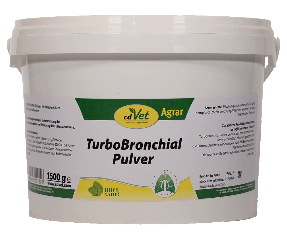TurboBronchial Pulver, Pulver, Tiermedizin, Agran, Natur