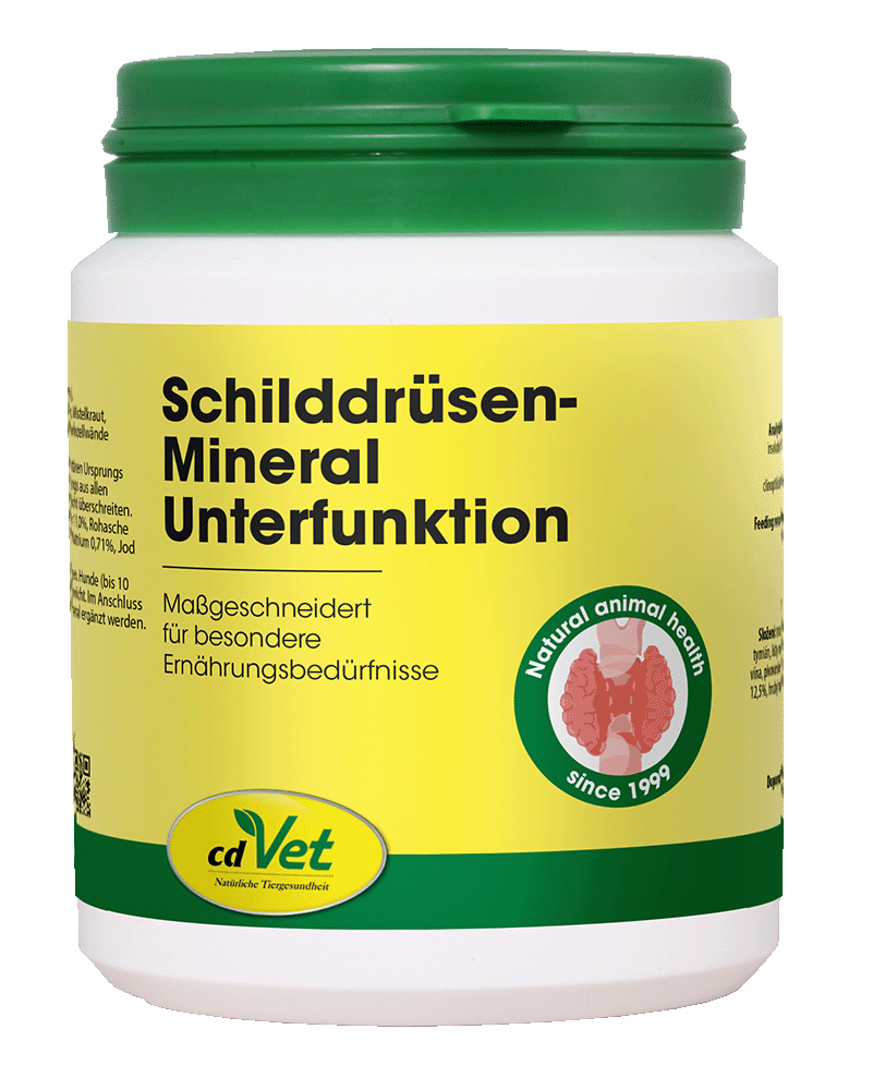 Schilddrüsen-Mineral, Unterfunktion, Tiergesundheit, Nahrungsergänzung, Naturheilmittel