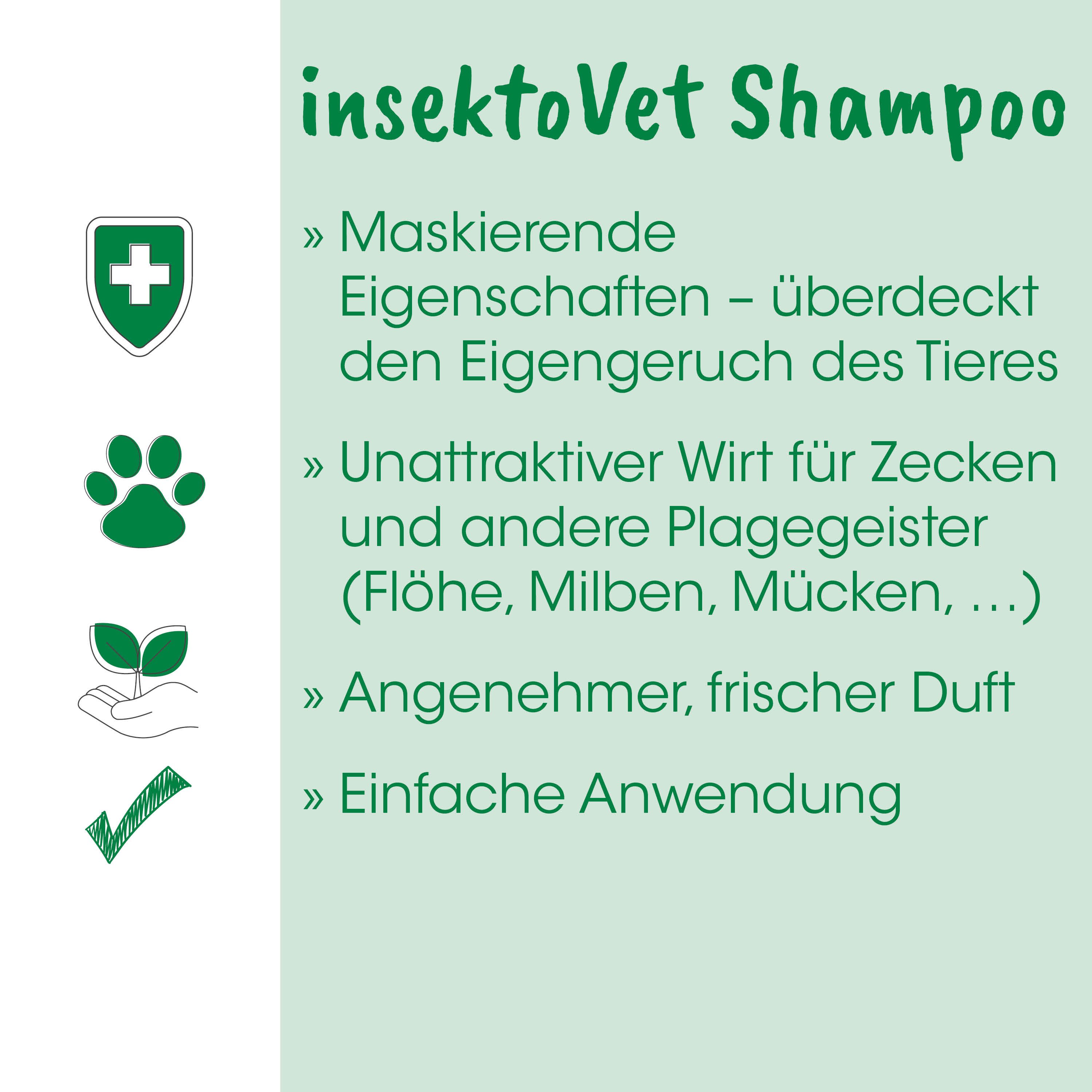 Shampoo, Insekt Vet, Maskierendes, Eigenschaften, Überdeckt