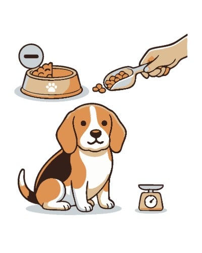 Hund, Hunde-Napf, Futter, Futtereinwurf, Waage/Schüssel