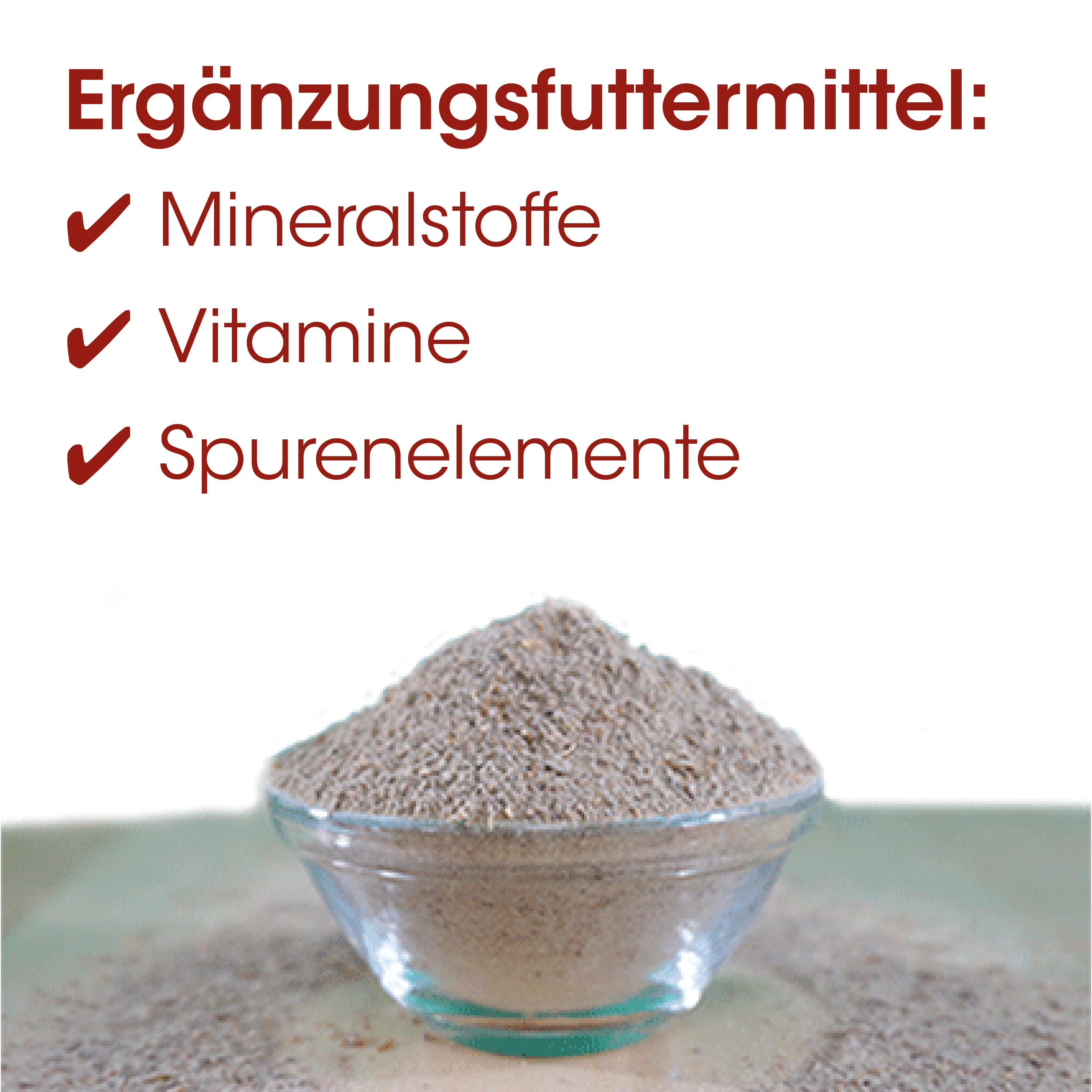 Mineralstoffe, Vitamine, Spurenelemente, Kleingrundlage, Supplement