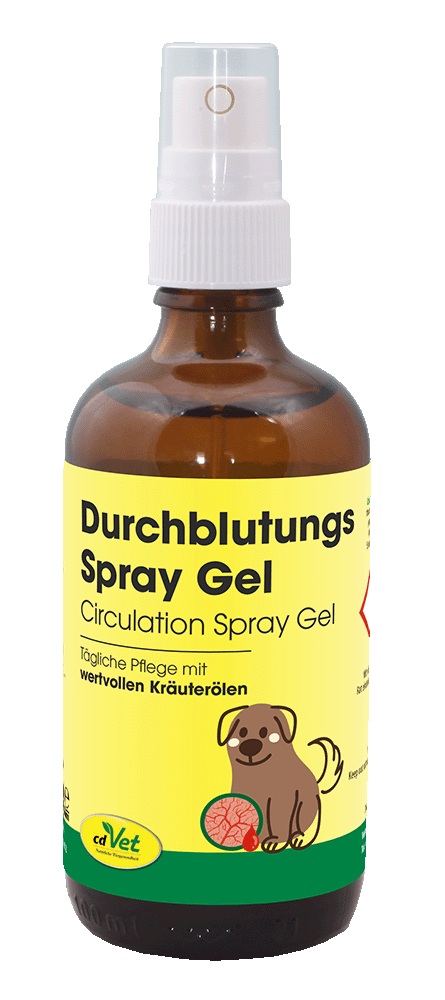 Spray Gel, Durchblutungs, Kreislauf, Kräuteröl, Tierarztprodukt