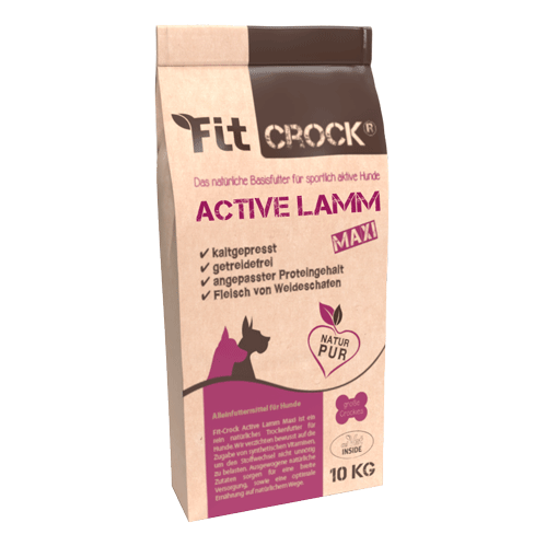 hundfutter, aktives trockenfutter, lamm, 10 kg, naturpur