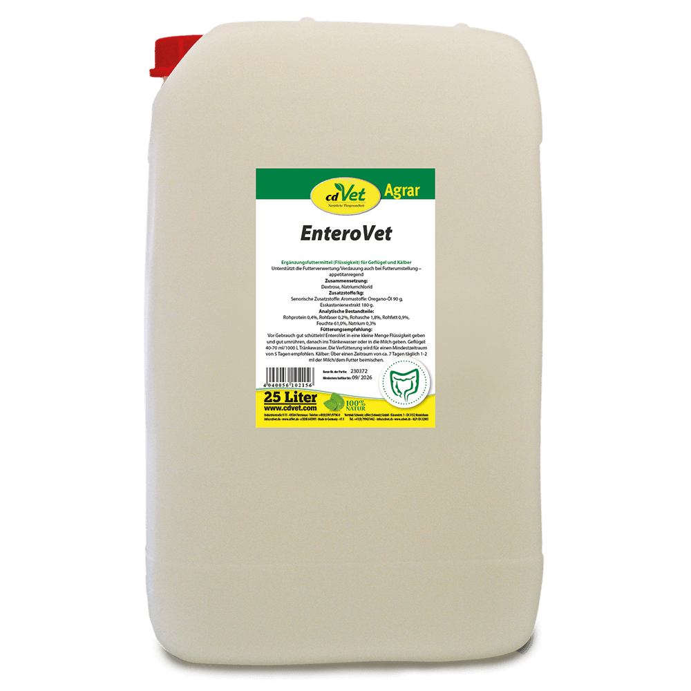 Flüssigfuttermittel, Geflügel und Kälber, 25-Liter-Kanister, Naturprodukt, Beige Kanister