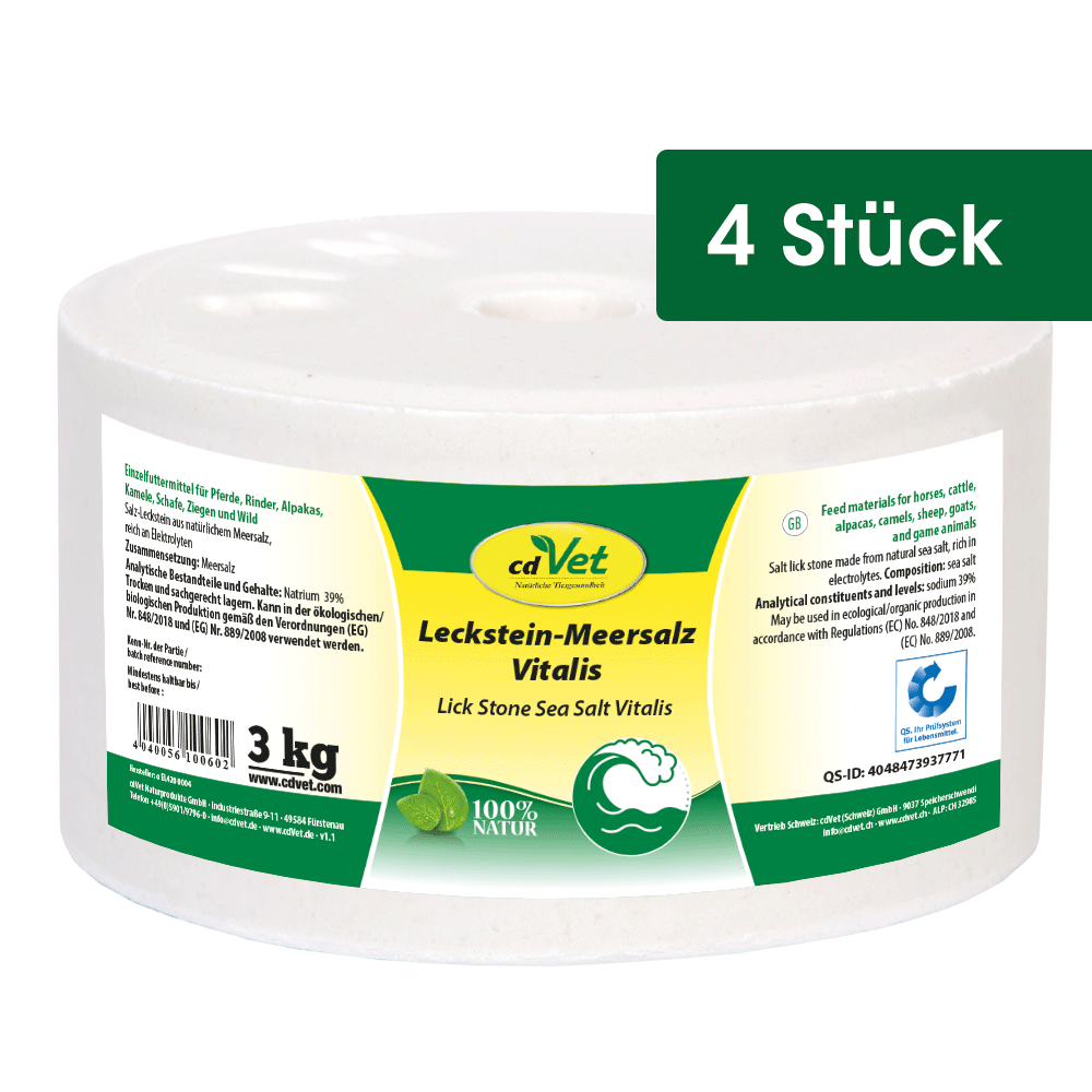 Leckstein Meersalz Vitalis 3 kg  (4 St.)