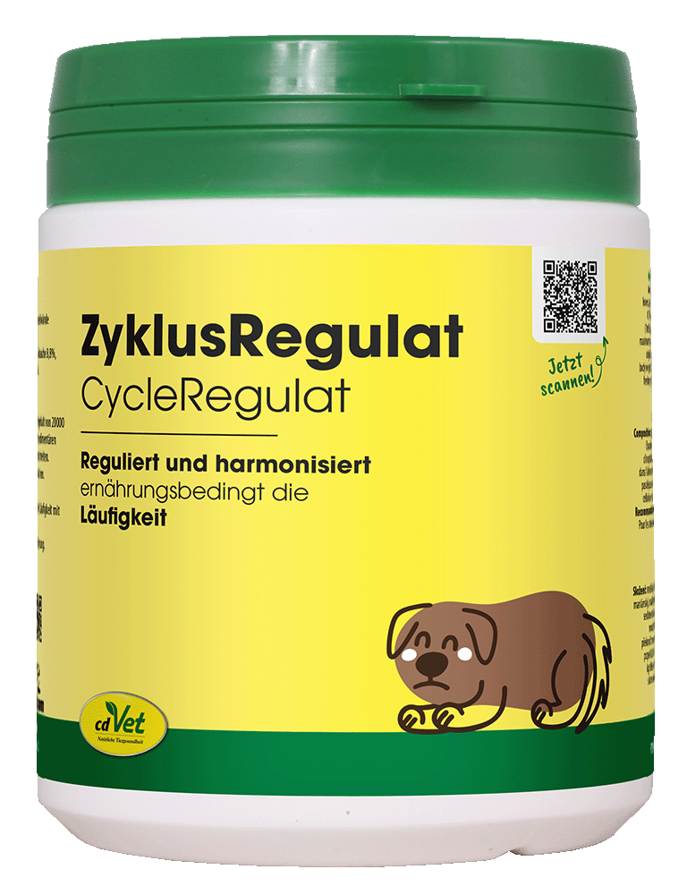 Hundernahrung, Regulat, CycleRegulat, gelber Behälter, grüner Deckel