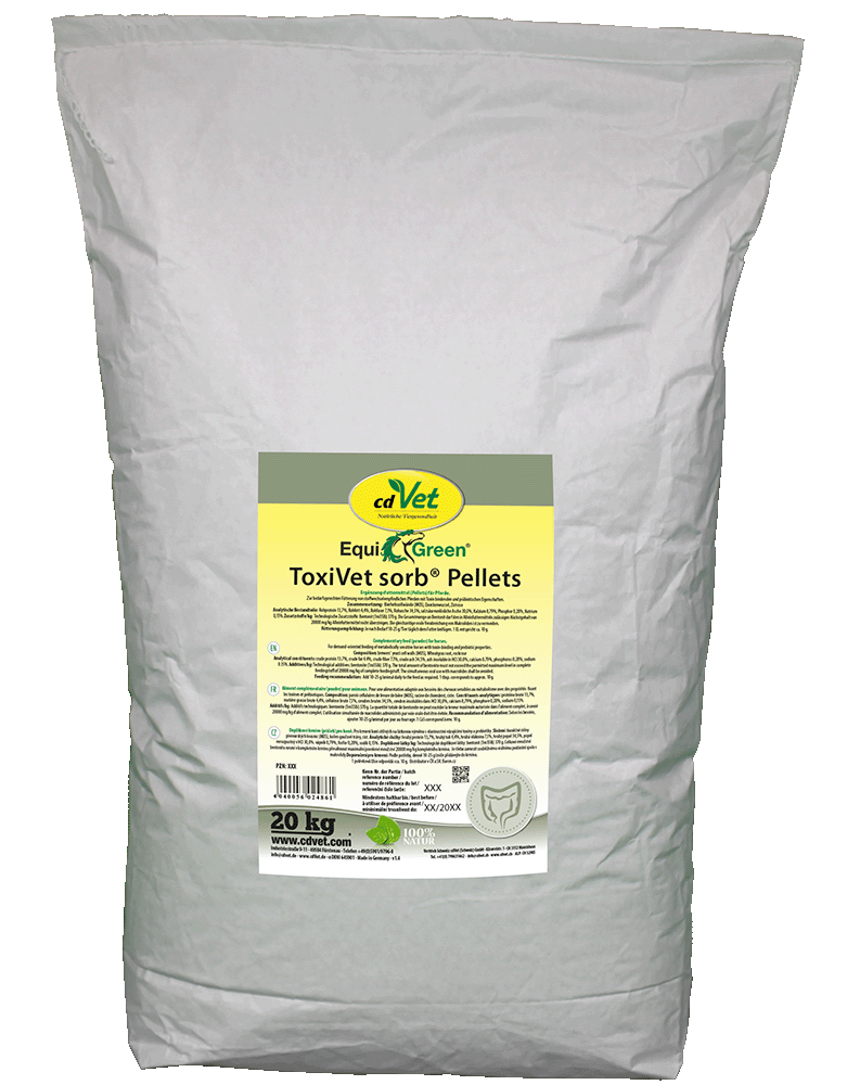 Pellets, ToxiVet, 20 kg, Pellets füttern, Deklaration
