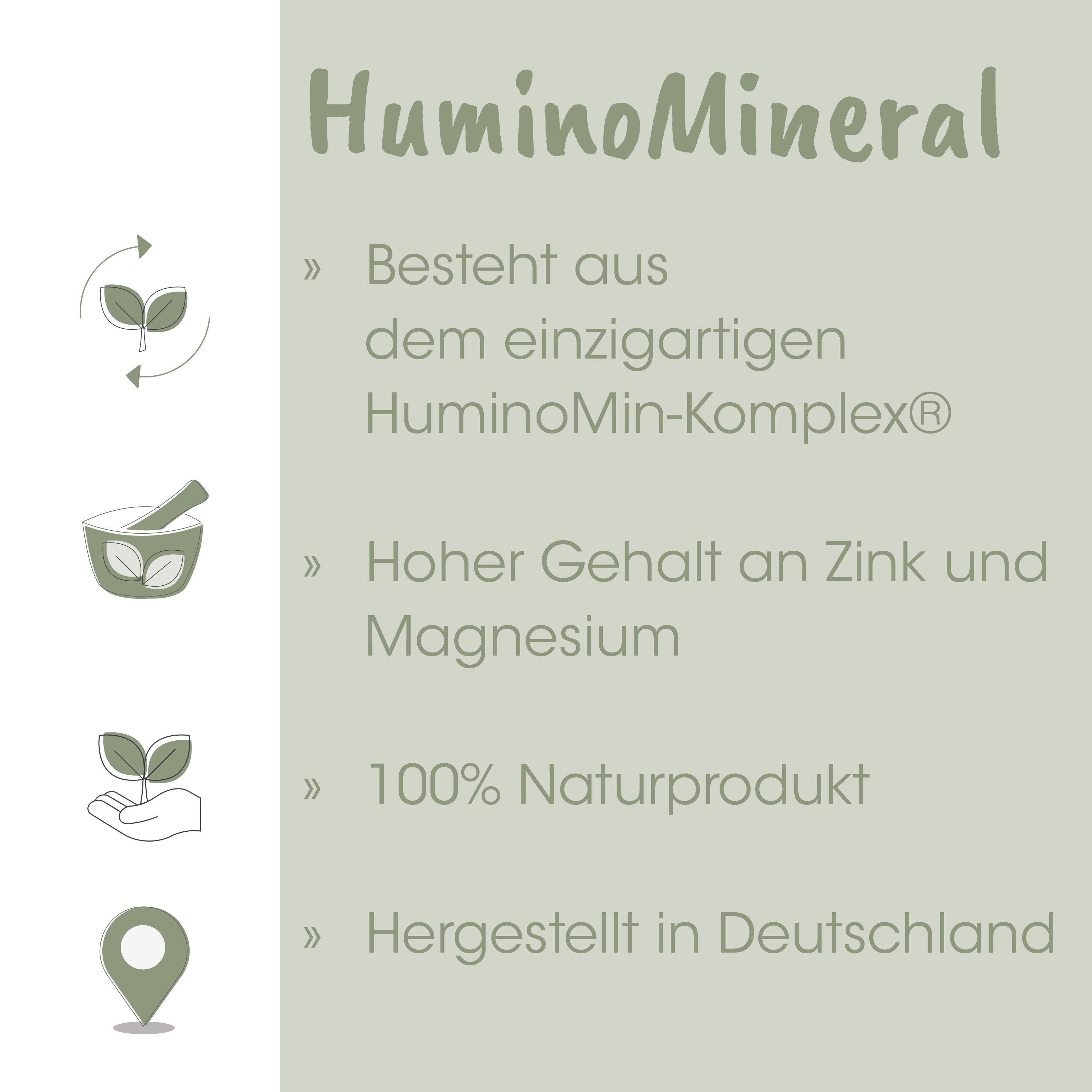 HuminiMiner, Mineral, Naturprodukt, Hergestellt in Deutschland, Zink Magnesium?