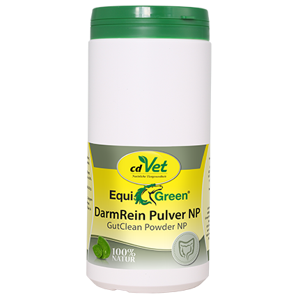 Pferde-Ergänzungsfutter, Darmreinigungspulver, Pulver, Grüner Deckel, Naturprodukt