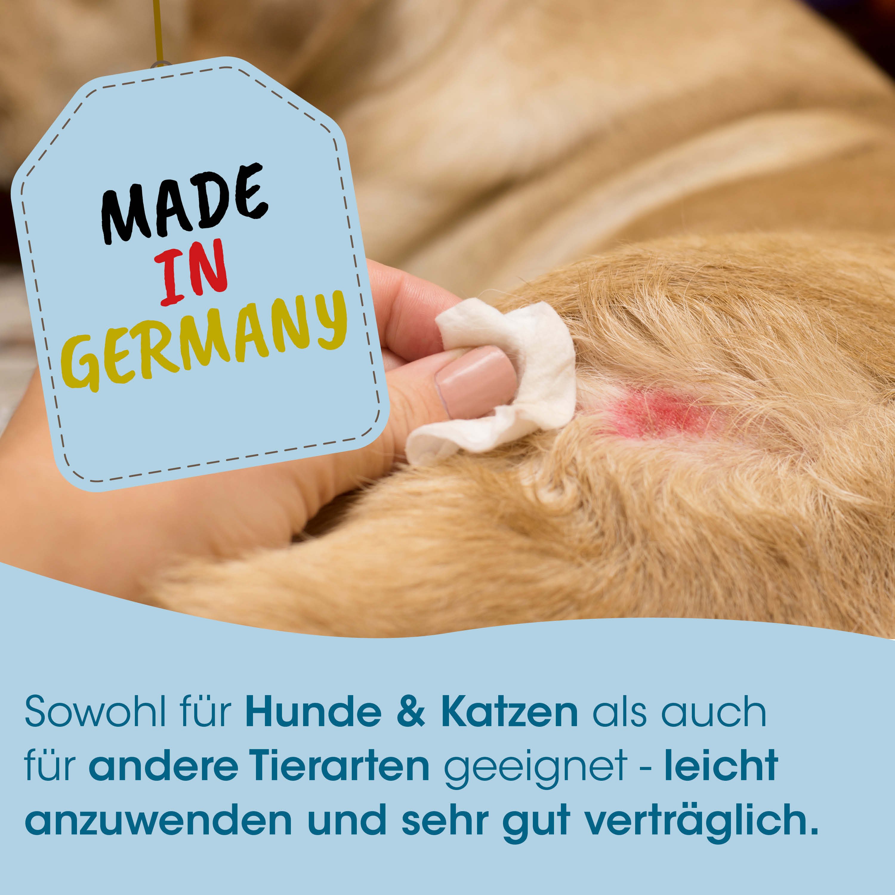 made in germany, tag, tierprodukt?, erste hilfe?, behandlung?