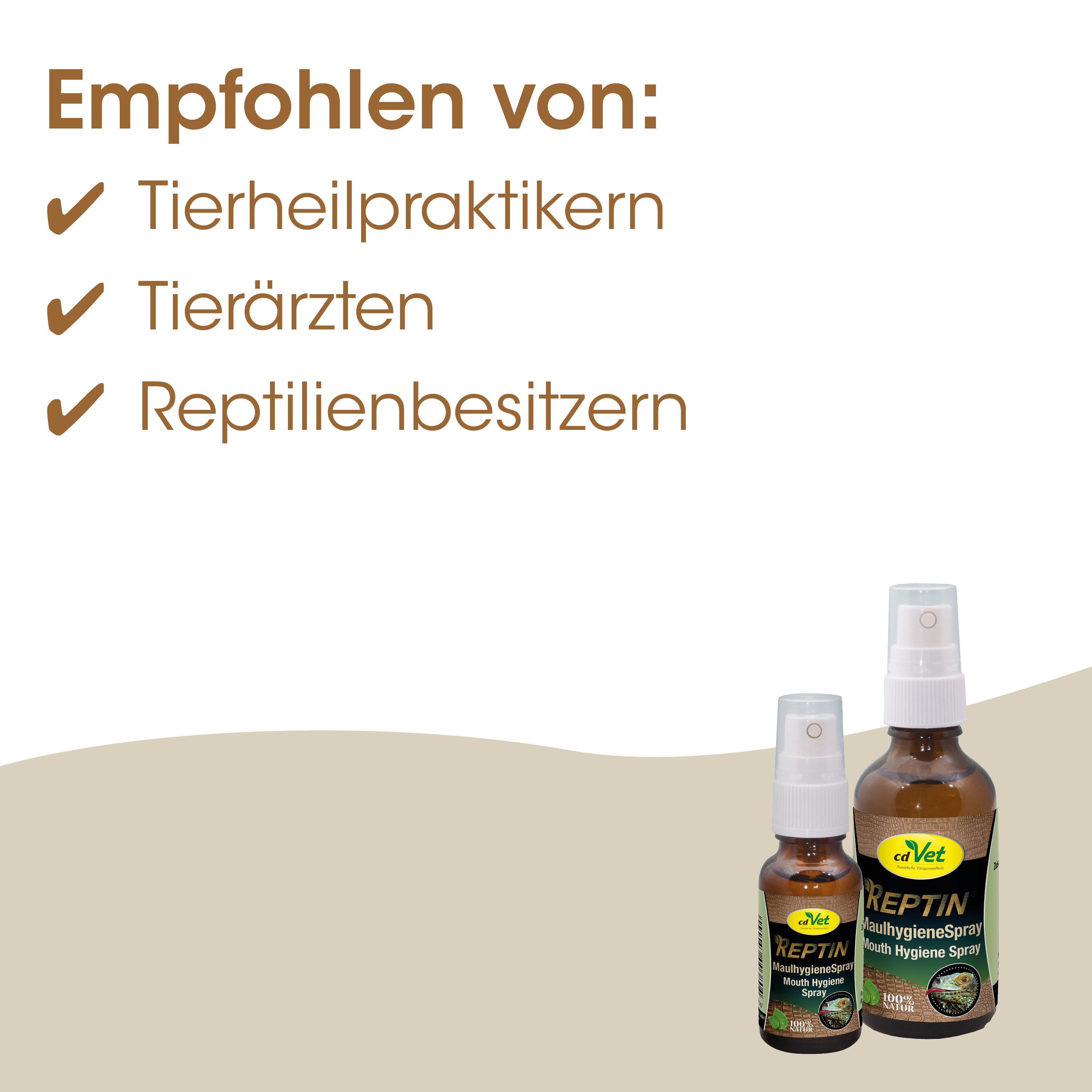 Maulhygiene-Spray, Mundhygiene, Reptilienpflege, Sprayflasche, Tierarztbedarf