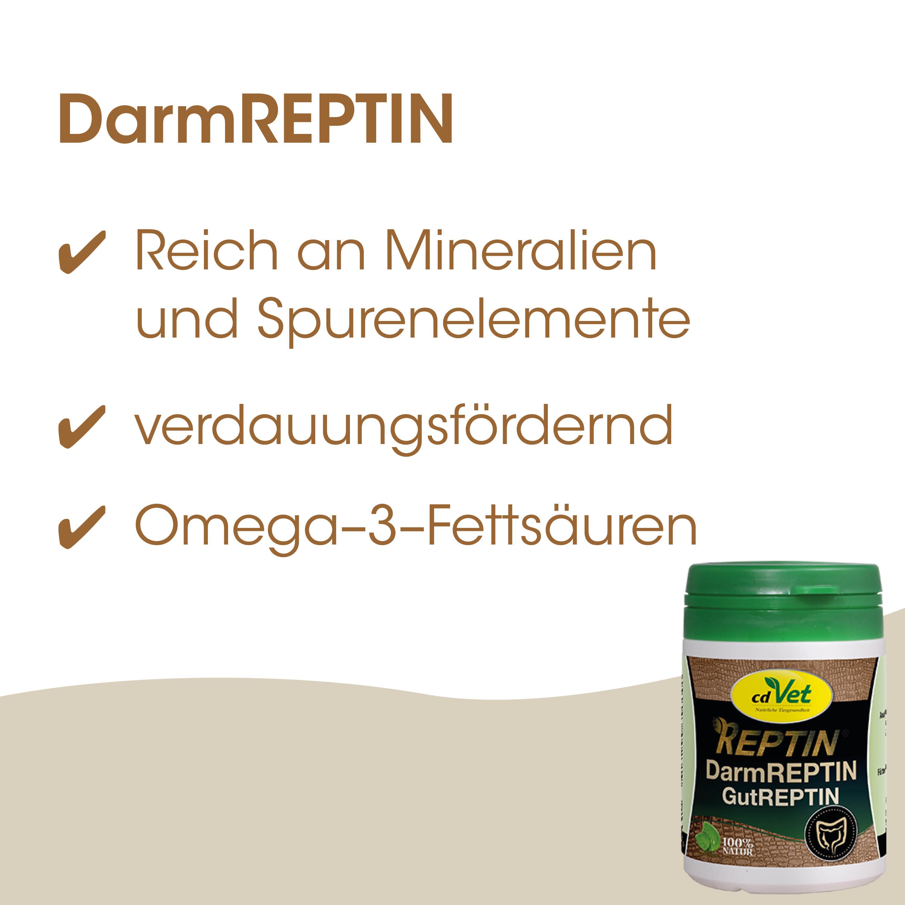 DarmREPTIN, GutREPTIN, Mineralien, Spurelemente, Omega-3-Fettsäuren