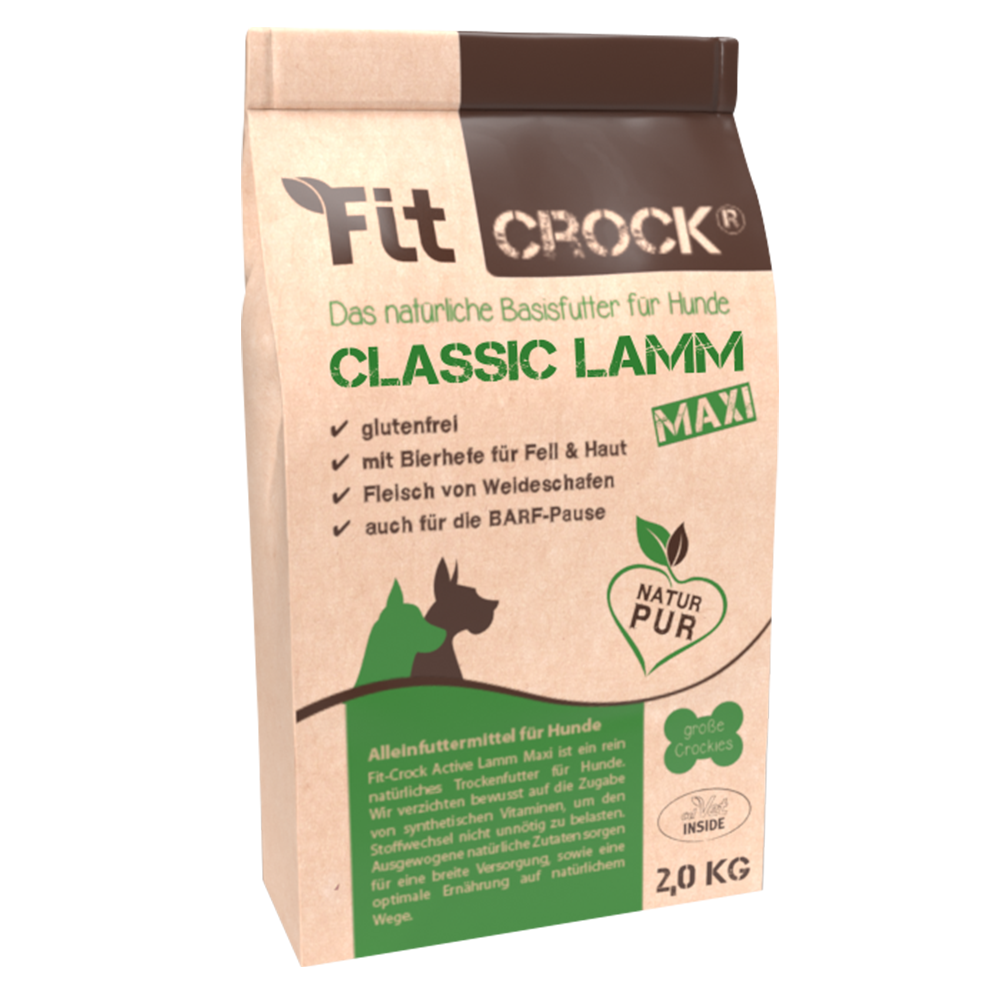 Hundefutter, Classic Lamm, Naturfutter, Glutenfrei, 2,0 kg