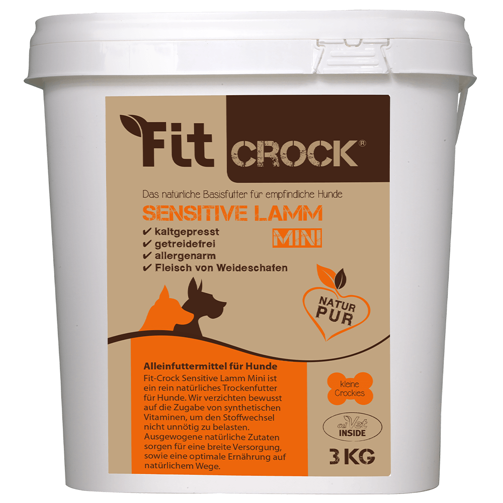 Hundefutter, Trockenfutter, Sensitive Lamm, 3 kg, Natur Pur