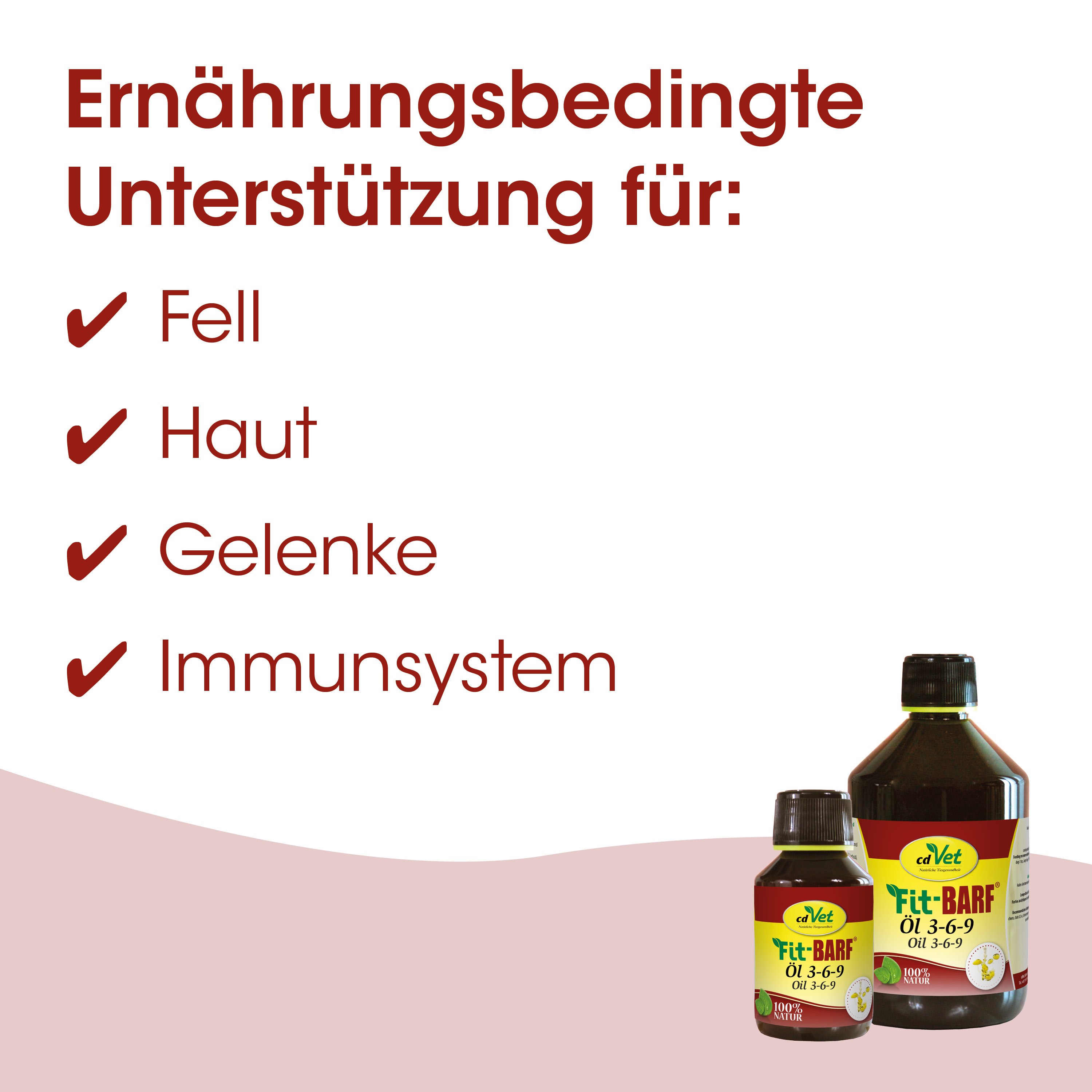 Öl, Tierheilmittel, Fellpflege, Immunität, Flaschen