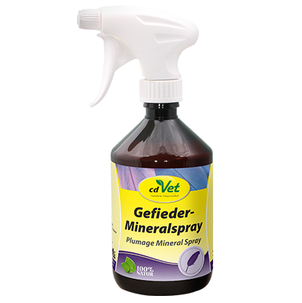 Gefieder-Mineral­spray, Vogellernspray, Tierpflege, Mineralspray, cdVet