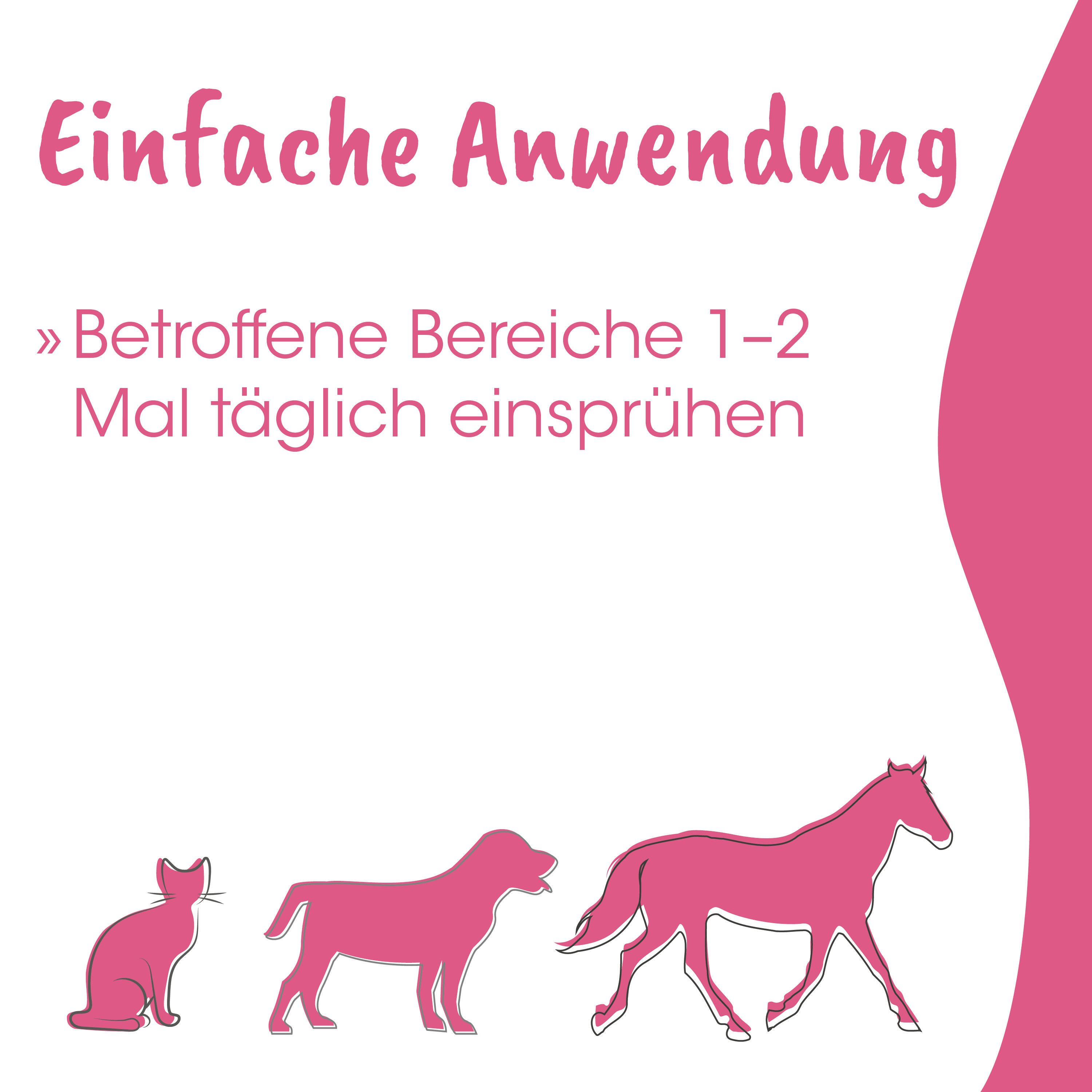 Katze, Pferd, Hund, Tier Silhouette, rosa