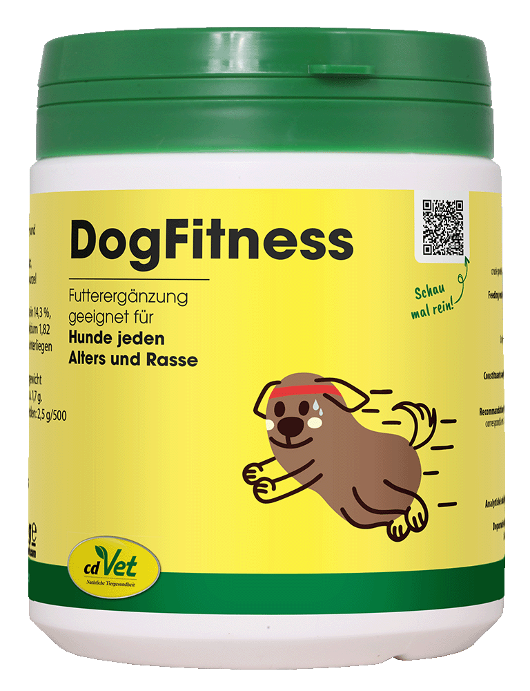 Hundeernährung, Futterergänzung, Hund, Nahrungsergänzung, gelb-grüne Dose