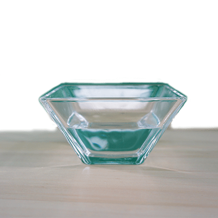 glas, schale, transparent, oval, designobjekt