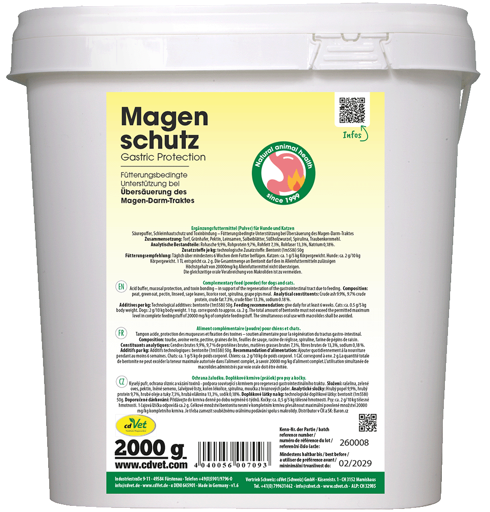 Magenschutz, Gastric Protection, Hunde, Katze, Futterzusatz
