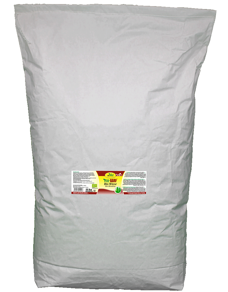 Getreidefutter, Tierfutter, Bio-Wiese, 25 kg, Sack