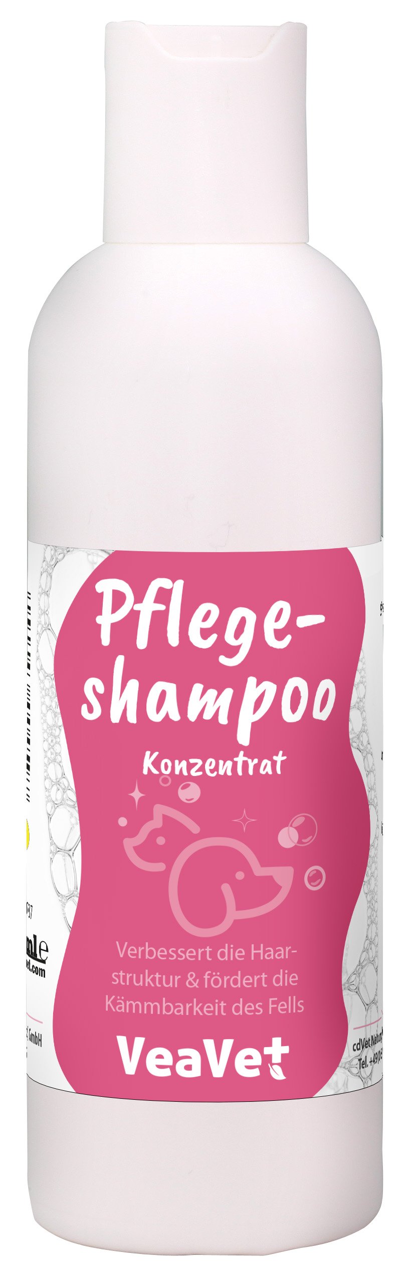 shampoo, konzentrat, pflege, rosa etikett, VeaVet