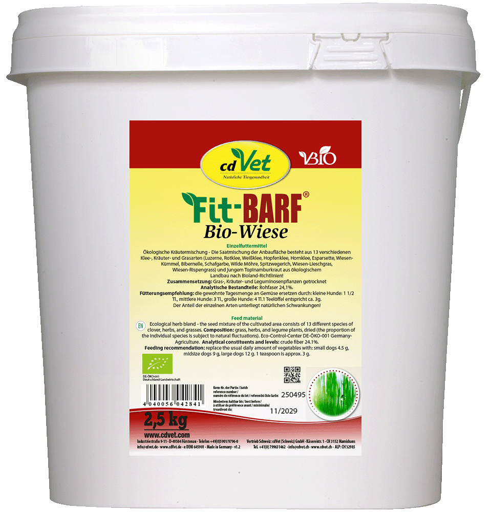 Bio-Wiese, Katzenfutter, Futtermaterial, 2,5 kg, Grüner Gräsermix