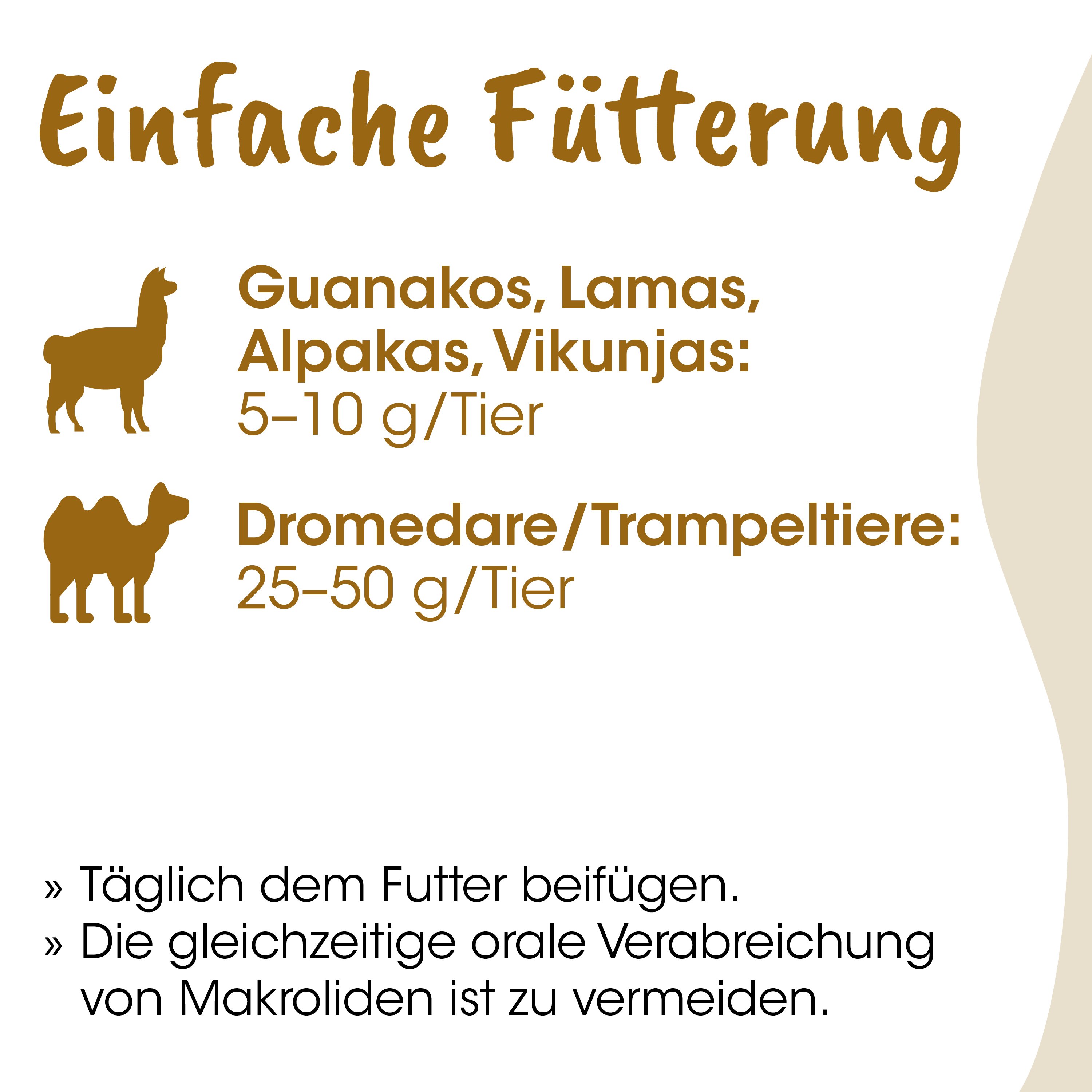 Trockenfutter, Kamelidier, Dromedar, Haltbarkeit, Tierfutter
