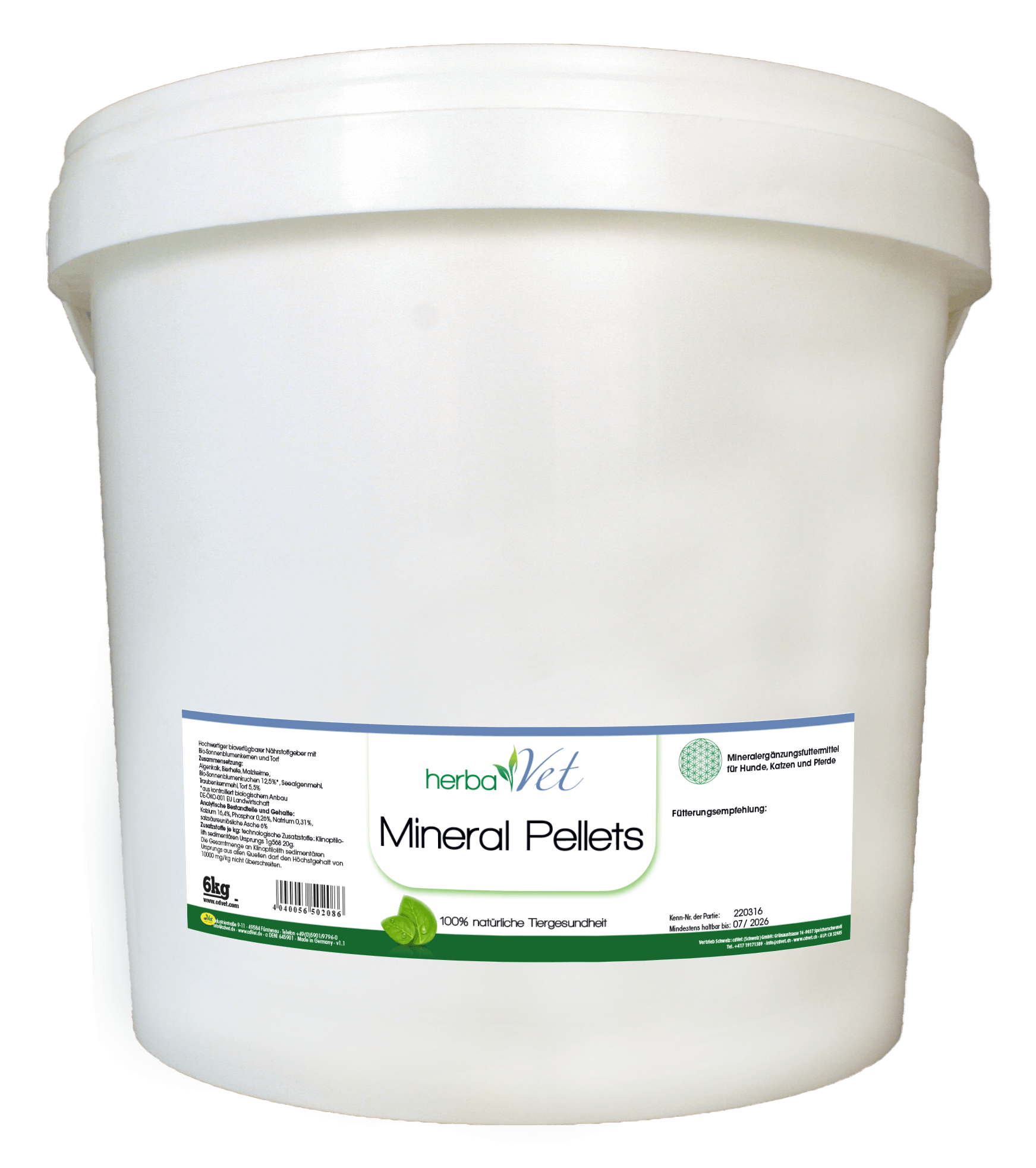 herbaVet Mineral Pellets 6 kg