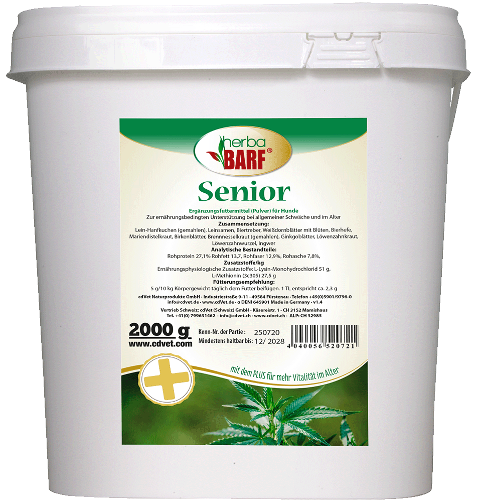 Senior, Ergänzungsfutter, Hund, Pulver, 2000 g