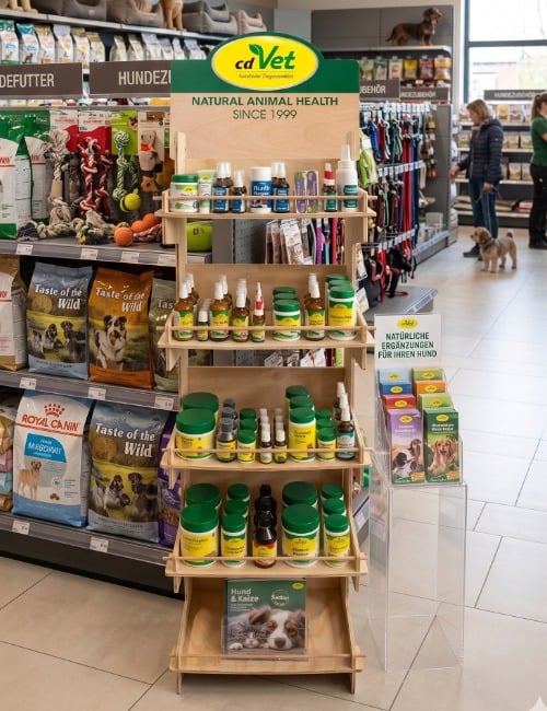Hundefutter, Hundezubehör, Nahrungsergänzung, Naturprodukte, Tierarztbedarf