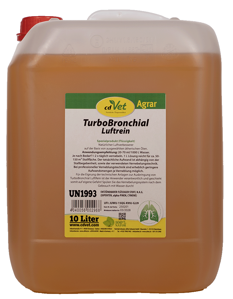 TurboBronchial, Luftreiniger, Luftöl, 10 Liter, Flüssigkeit