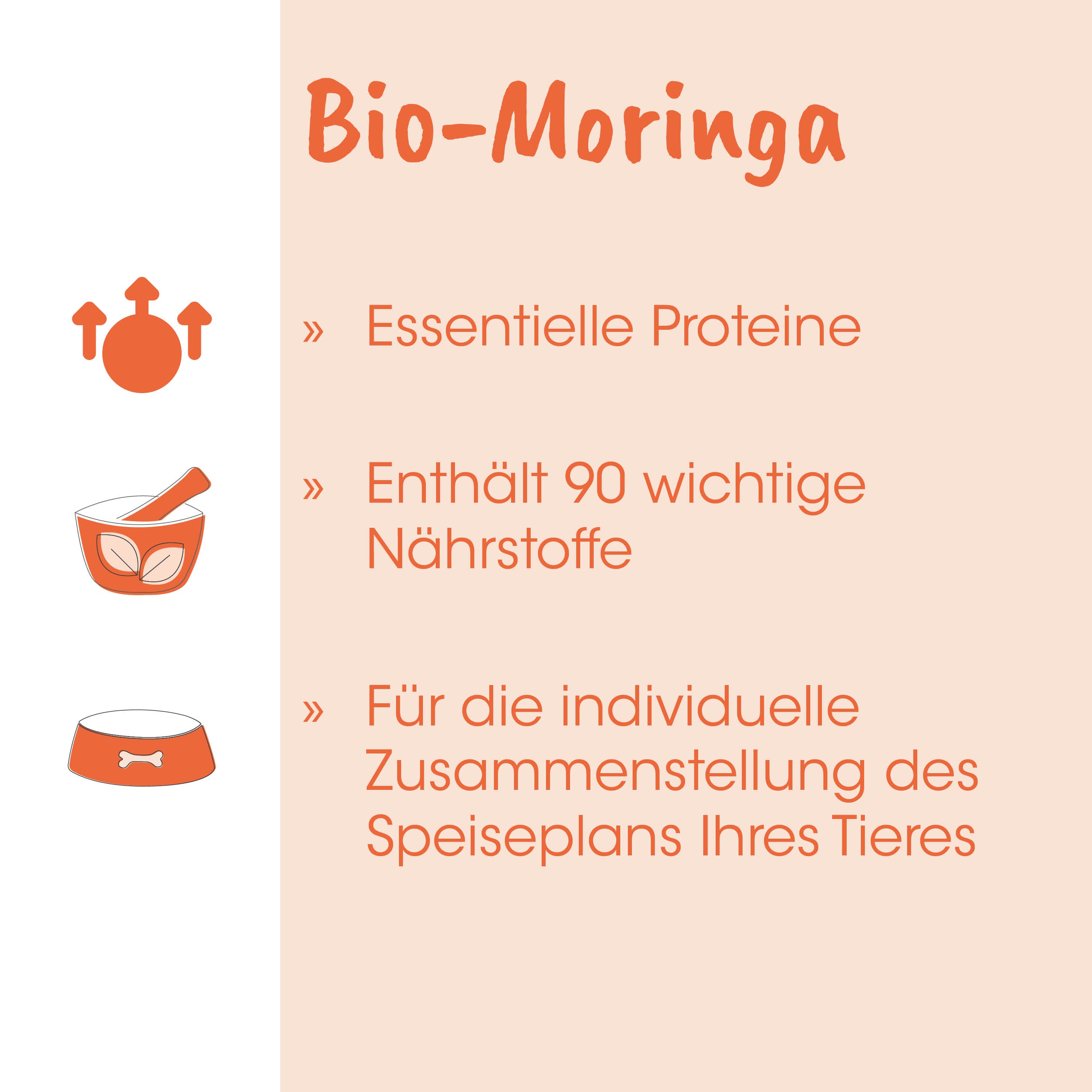 Bio-Moringa, Essentielle Proteine, Nährstoffe, Tierisches Futter, Individuelle Zusammenstellung