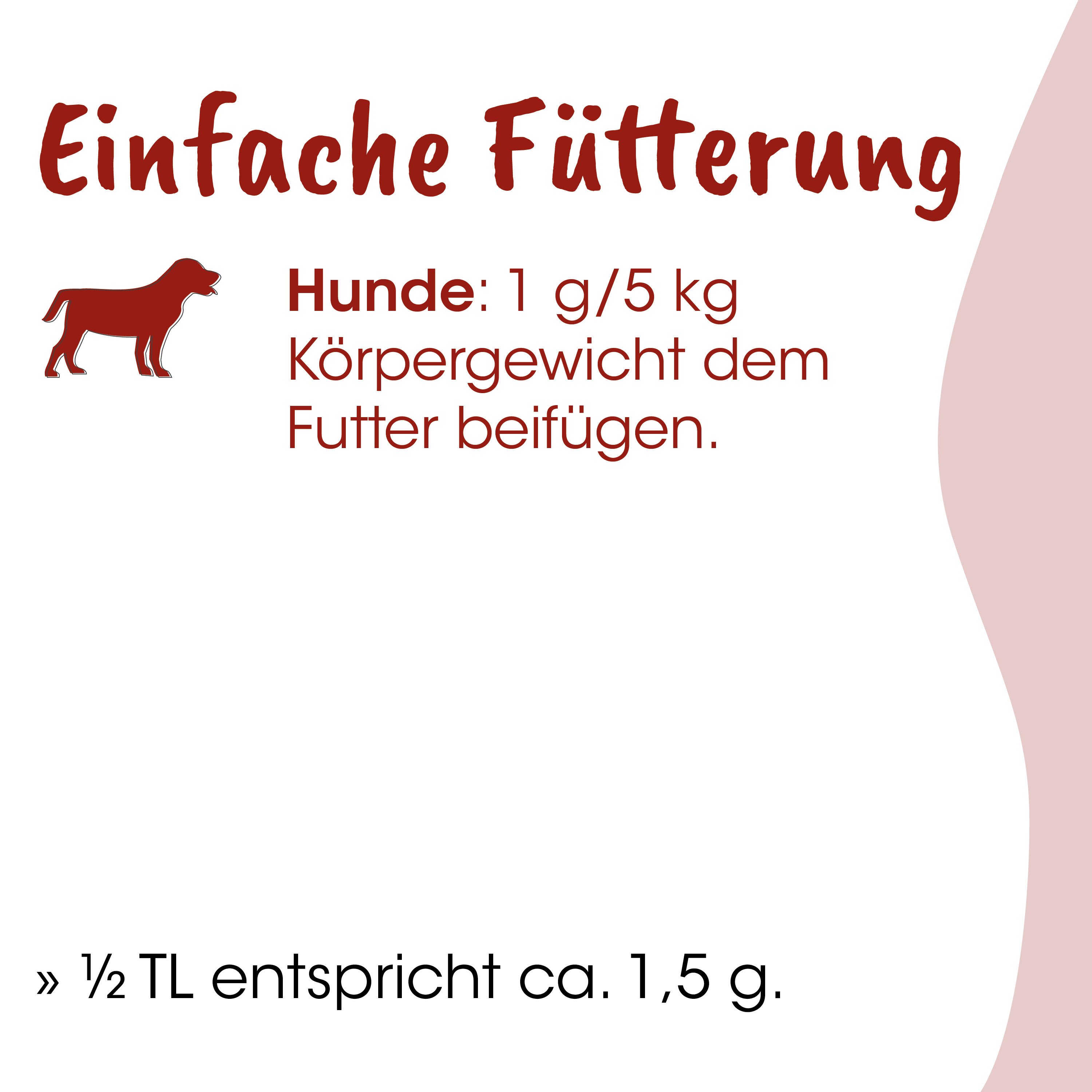 Hundeernährung, Futtermenge, Körpertyp, Futterbeutel, Tierfutter