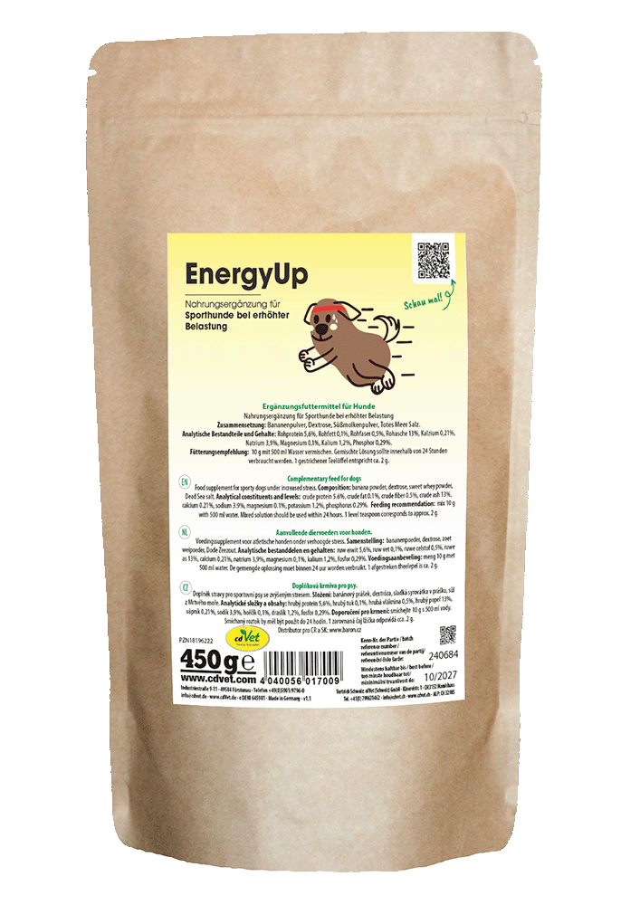 Hundefutter, Nahrungsergänzung, Beutel, 450 g, EnergyUp
