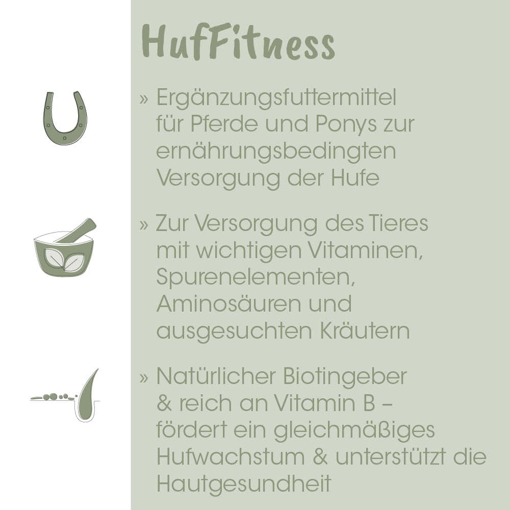 Pferdeernährung, Hufpflege, Hufreinigungsbedarf, Natürliche Zutaten, Vitaminbasiert