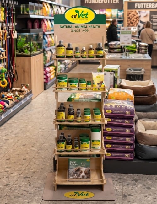 Hunde/Nagetierversorgung, Futter, Tiernahrung, Naturheilmittel, Lagerregal