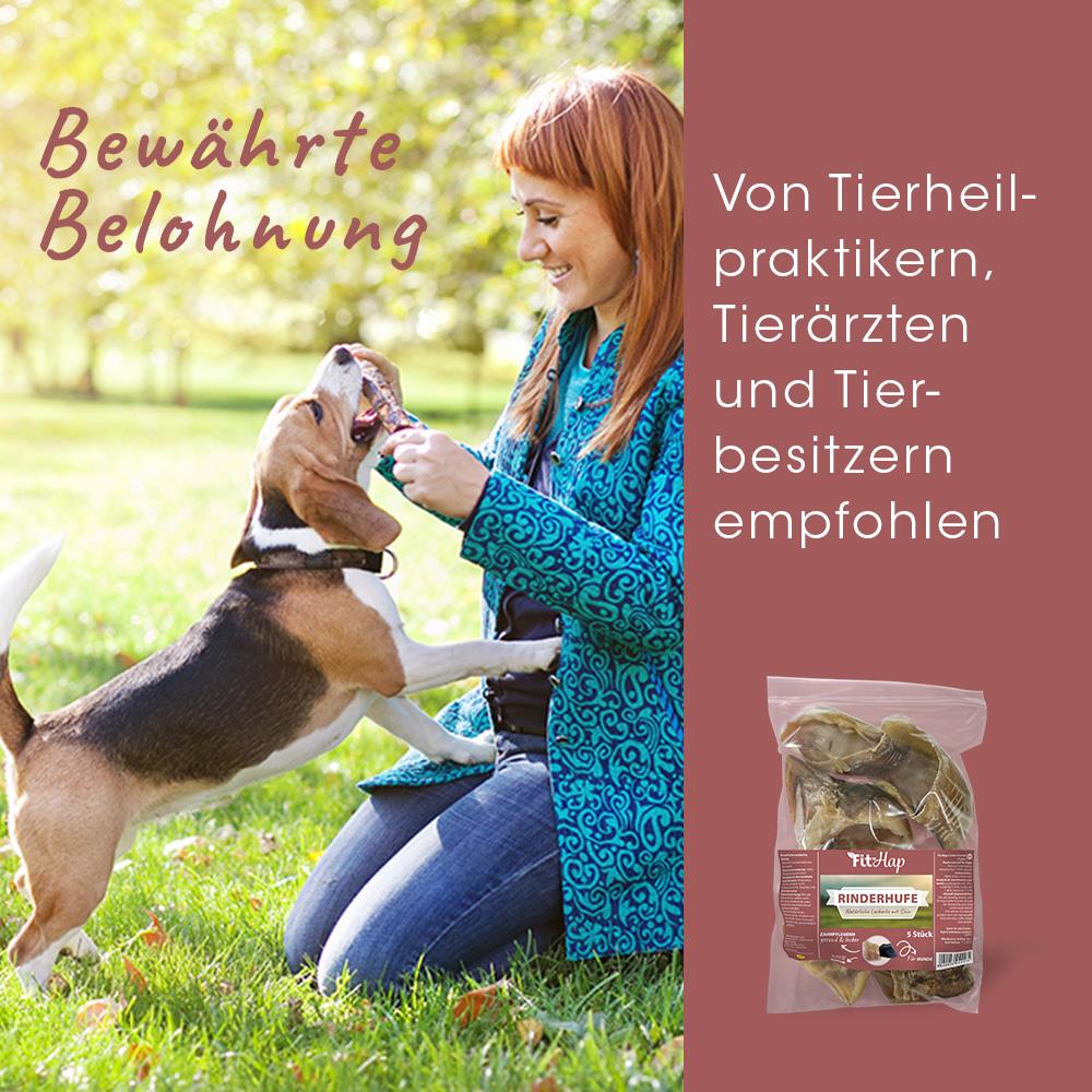 Rinderhufe Getrocknet, 100% Natürlich, Kausnack Für Hunde Aus Deutscher Herstellung