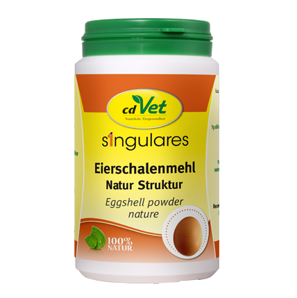 Singulares Eierschalenmehl Natur Struktur