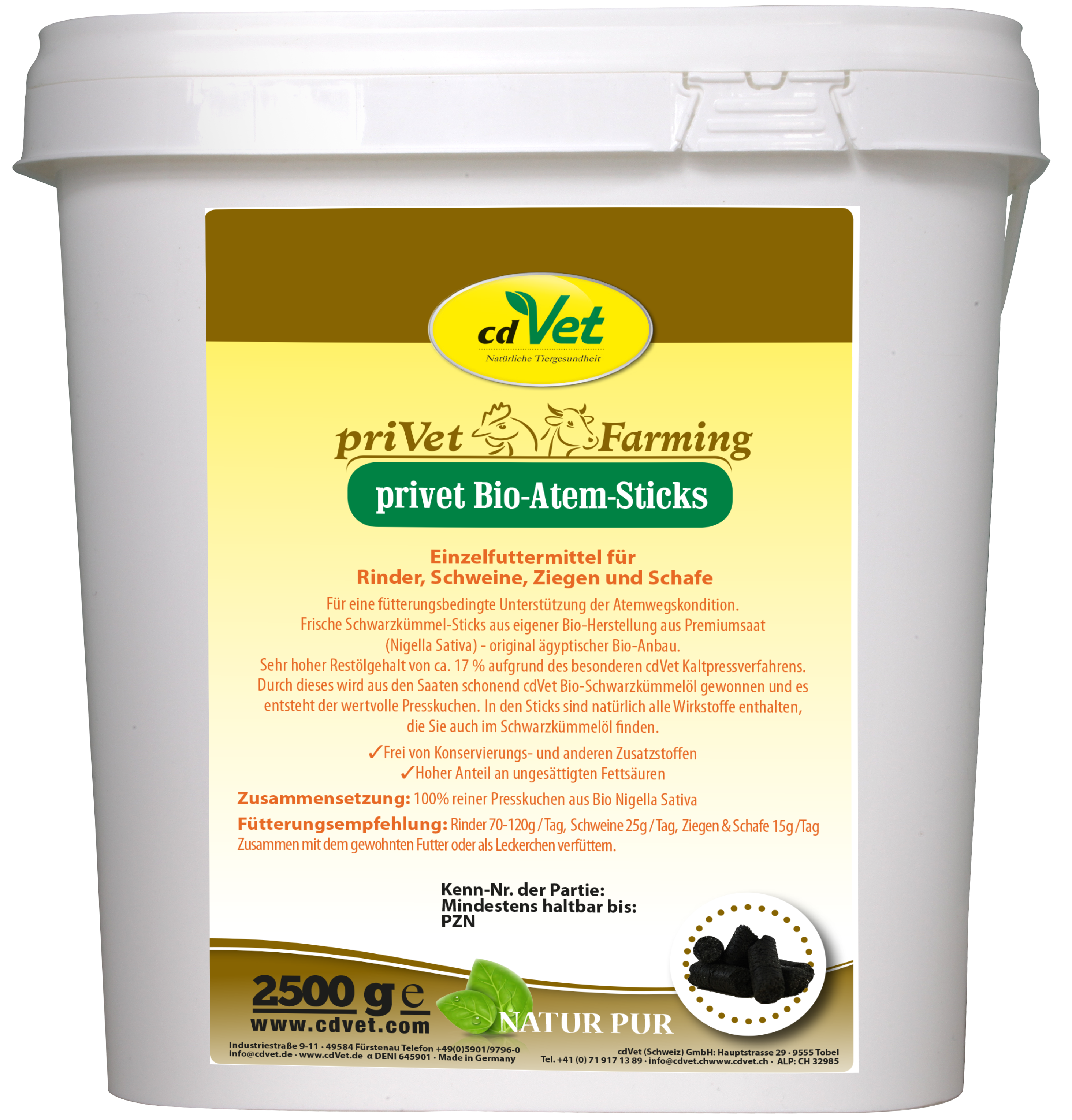 privet Bio-AtemSticks 2,5kg -Sorbe-