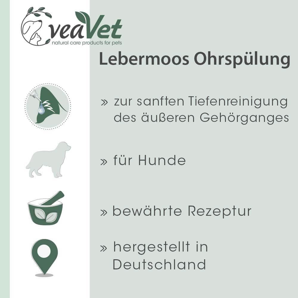VeaVet Lebermoos Ohrspülung 100 ml